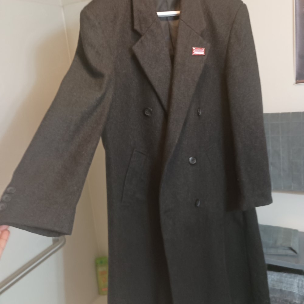 Men's Classic Black Trench Coat